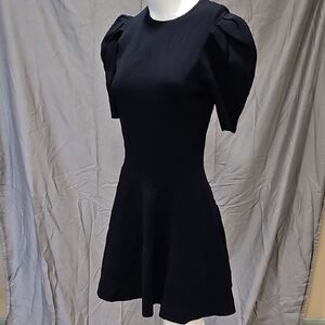 Ted Baker Black Puff Sleeve Mini Dress